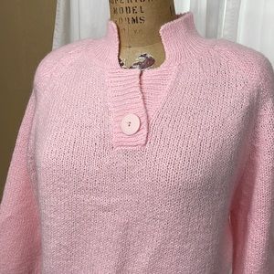 TOI vintage pink acrylic 3/4 balloon sleeves